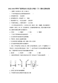 2022-2023学年广西河池市大化县七年级（下）期末生物试卷（含解析）