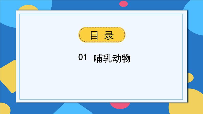 人教版八年级上册5.1.7《哺乳动物》课件+教案+导学案+分层作业02