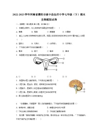 2022-2023学年河南省濮阳市清丰县仙庄中学七年级（下）期末生物模拟试卷（含解析）