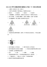 2022-2023学年安徽省淮南市潘集区七年级（下）期末生物试卷（含解析）