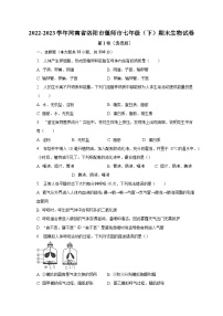 2022-2023学年河南省洛阳市偃师市七年级（下）期末生物试卷（含解析）