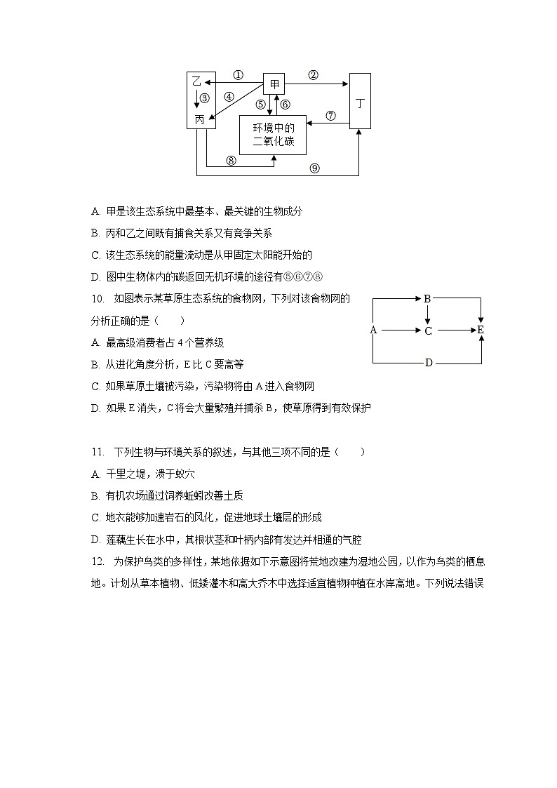 2022-2023学年山东省菏泽市巨野县八年级（下）期末生物试卷（含解析）03