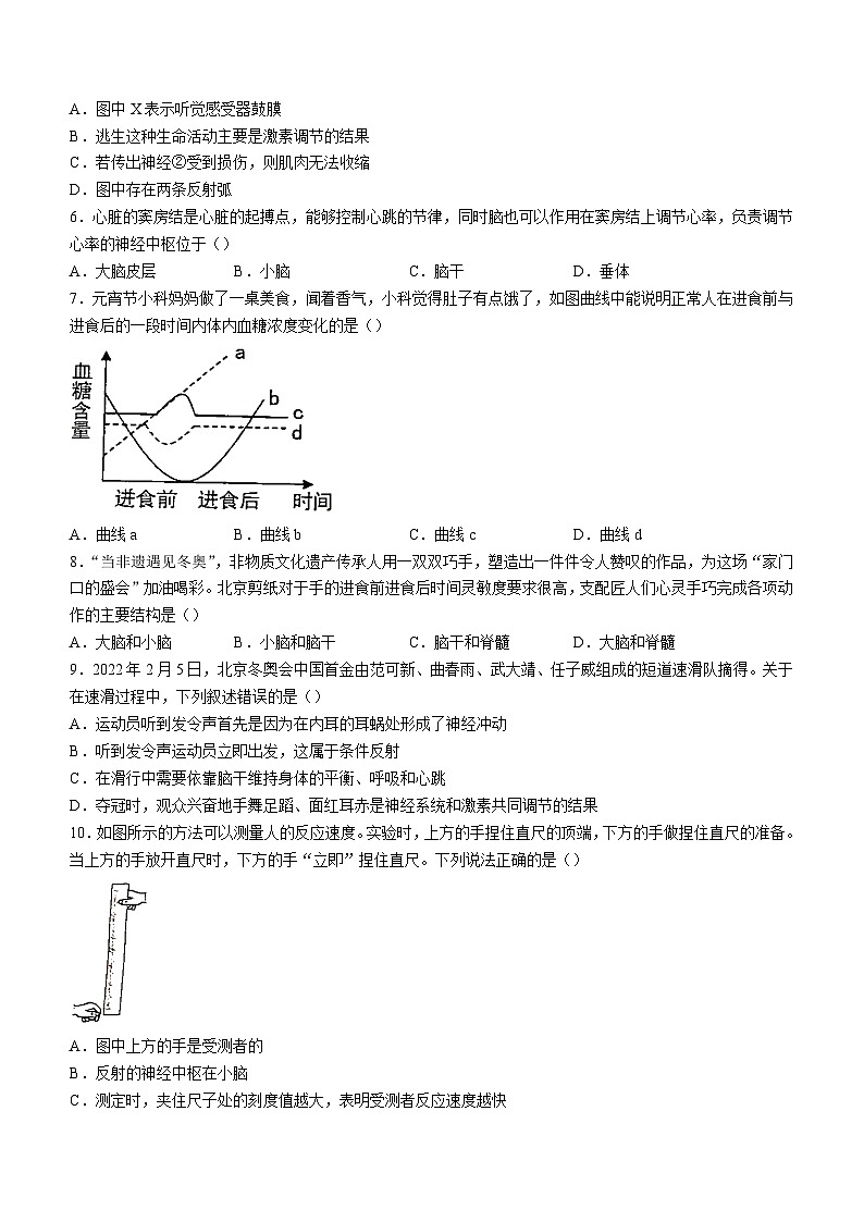 山东省东营市广饶县2022-2023学年七年级下学期期末生物试题（含答案）02