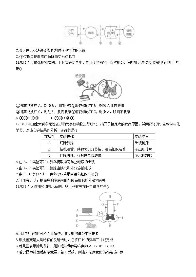 山东省滨州市博兴县2022-2023学年七年级下学期期末生物试题（含答案）第3页