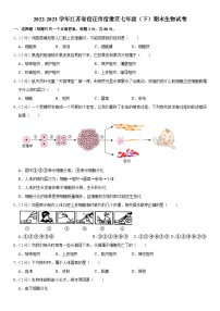 江苏省宿迁市宿豫区2022-2023学年七年级下学期期末生物试卷（含答案）