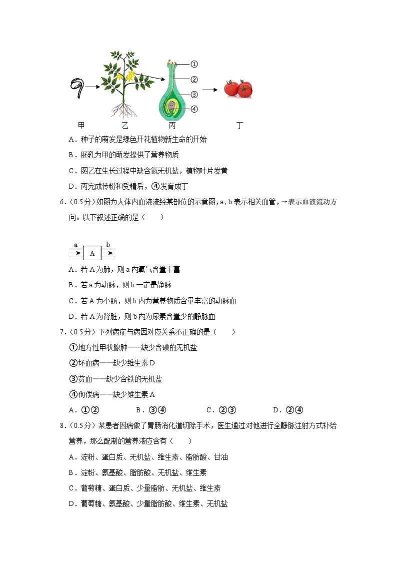 宁夏银川市第六中学2022-2023学年八年级下学期期末生物试卷（含答案）02