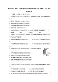 广东省深圳市盐田外国语学校2022-2023学年七年级下学期期末生物试卷（含答案）