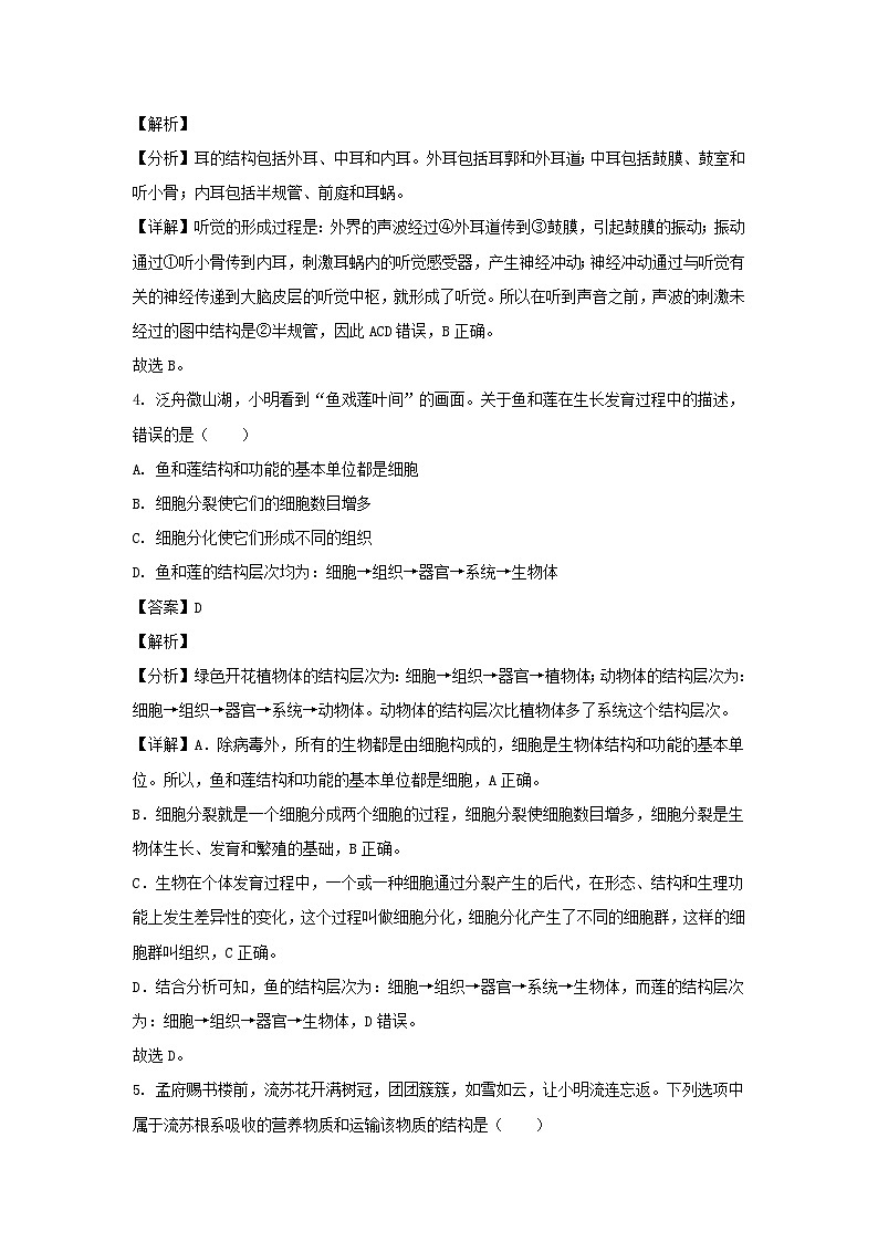 _2022山东省济宁市中考生物真题及答案03