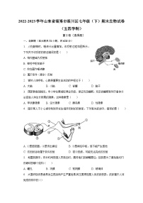 2022-2023学年山东省淄博市淄川区七年级（下）期末生物试卷（五四学制）（含解析）