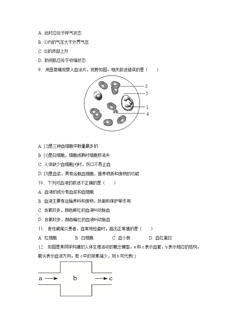 2022-2023学年甘肃省陇南市西和县七年级（下）期末生物试卷（含解析）02