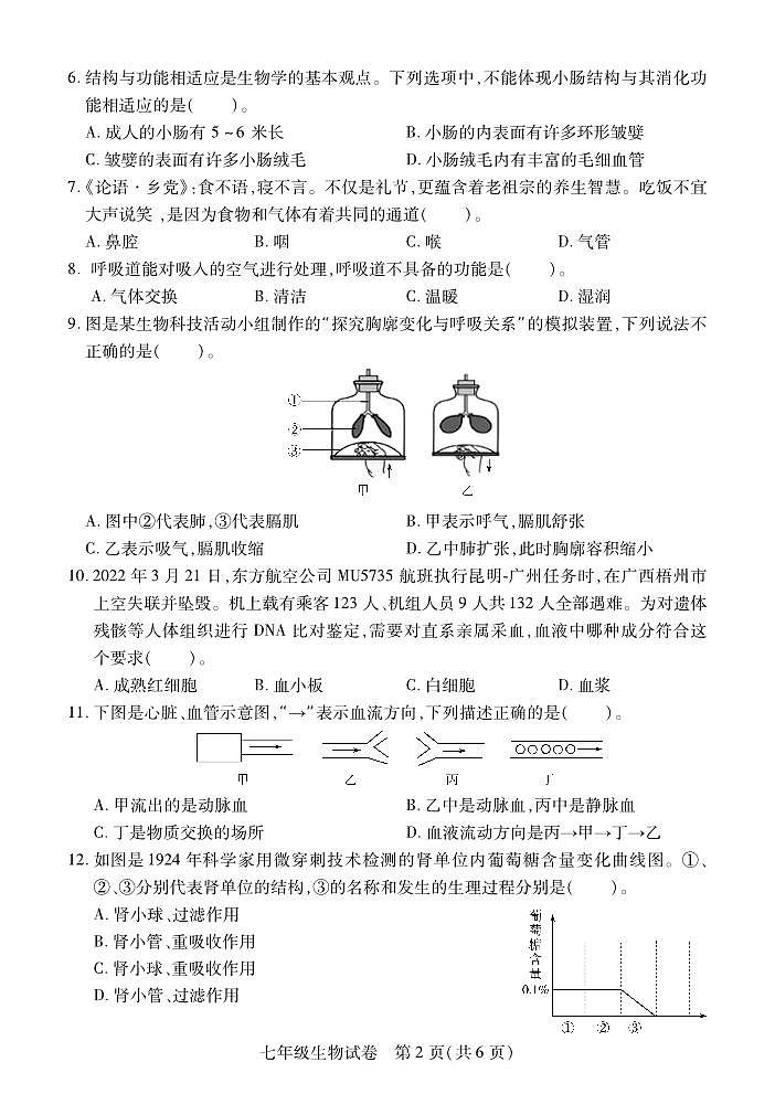 七年级生物第2页