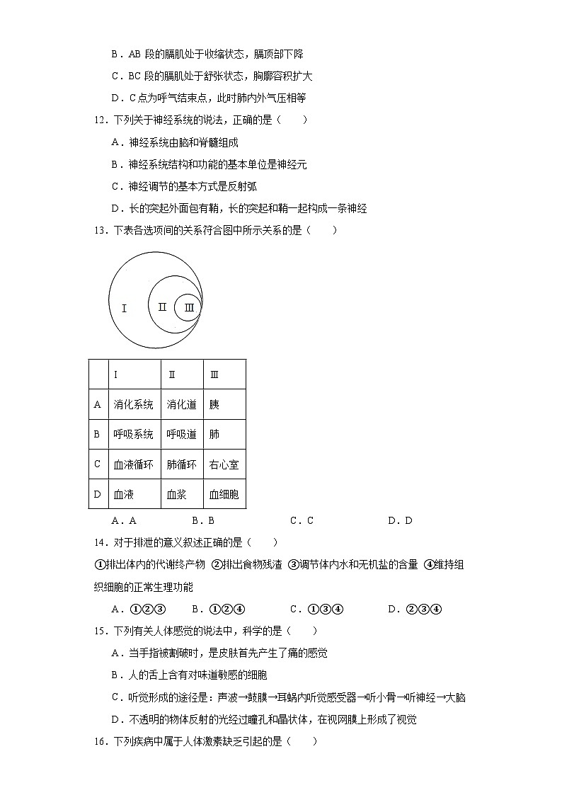 福建省福州市晋安区2022-2023学年七年级下学期期末生物试题（含答案）03