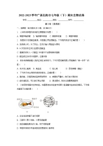 广西北海市2022-2023学年七年级下学期期末生物试卷（含答案）