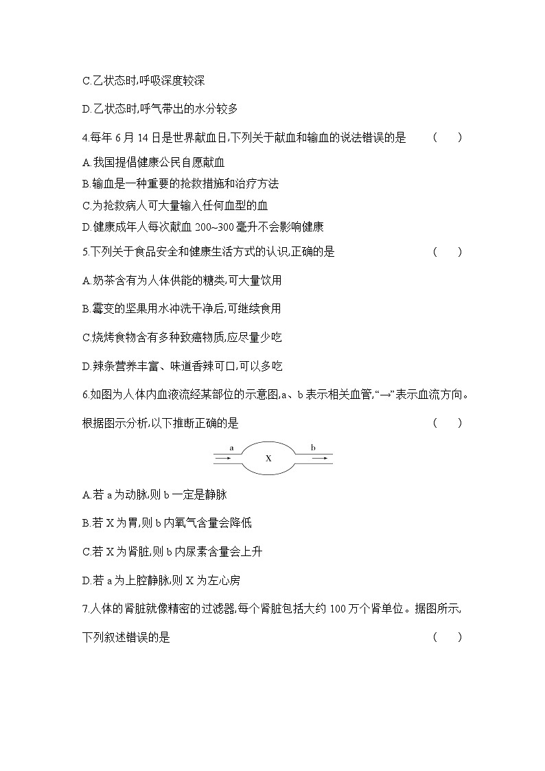 四川省江油市八校联考2023年春季八年级期末模拟考试（生物）第2页