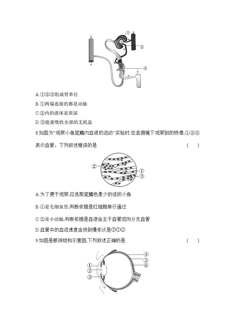 四川省江油市八校联考2023年春季八年级期末模拟考试（生物）第3页