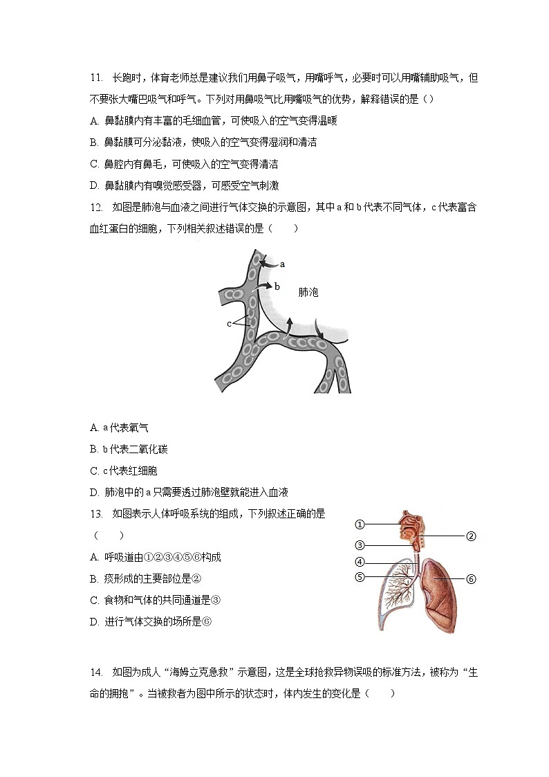 2022-2023学年广东省河源市紫金县七年级（下）期末生物试卷（含解析）03