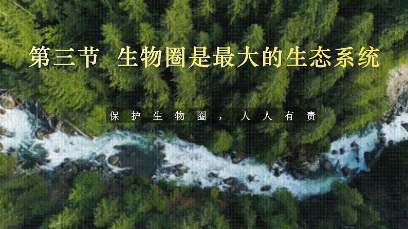 1.2.3 生物圈是最大的生态系统-【新课标】2023-2024学年七年级生物上册精选课件（人教版）01