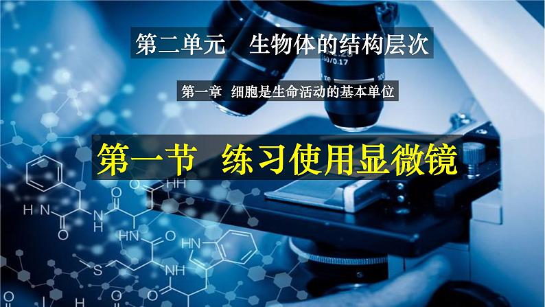 2.1.1 练习使用显微镜-【新课标】2023-2024学年七年级生物上册精选课件（人教版）第1页