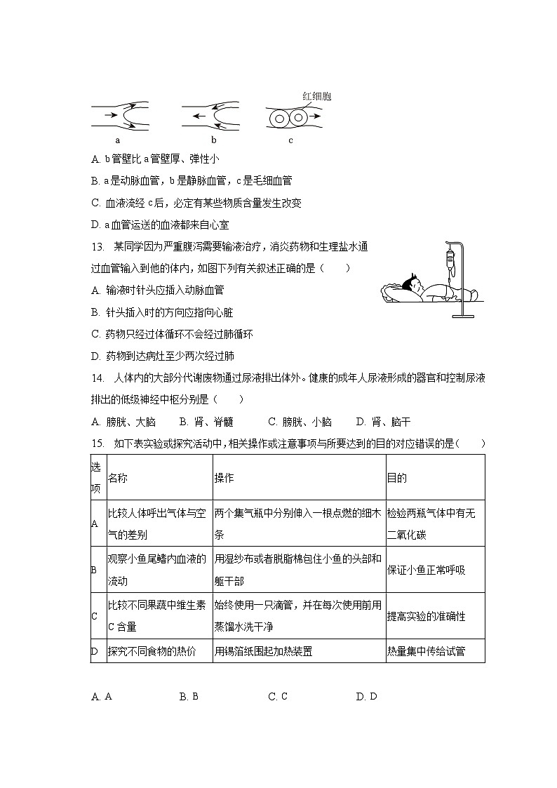 2022-2023学年山东省德州市夏津县七年级（下）期末生物试卷（含解析）03