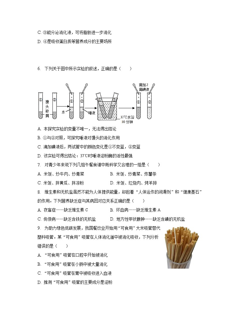 2022-2023学年湖南省娄底市新化县七年级（下）期末生物试卷（含解析）02