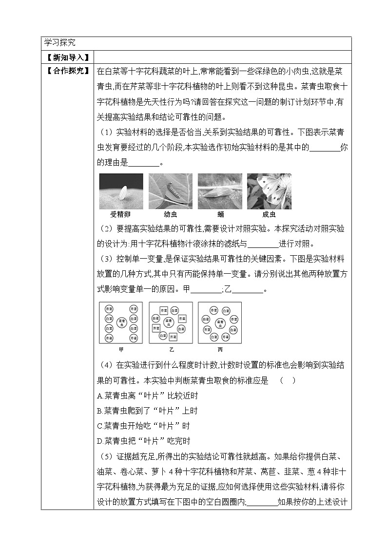 【济南版】生物 八年级上册 4.2.1 昆虫的生殖和发育 同步学案 （含答案）02