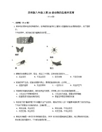 【苏科版】生物八年级上册 7.20动物的生殖和发育同步练习（含答案）