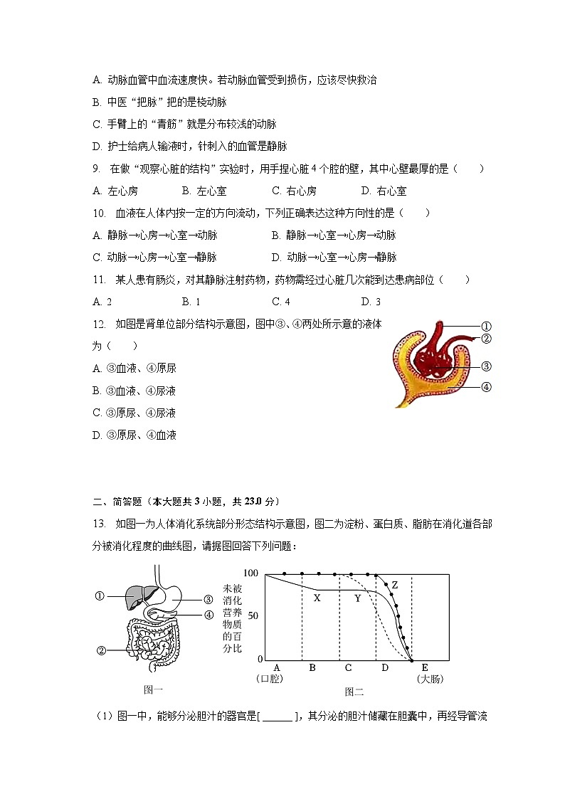 2022-2023学年辽宁省营口市大石桥二中七年级（下）期中生物试卷（含解析）第2页