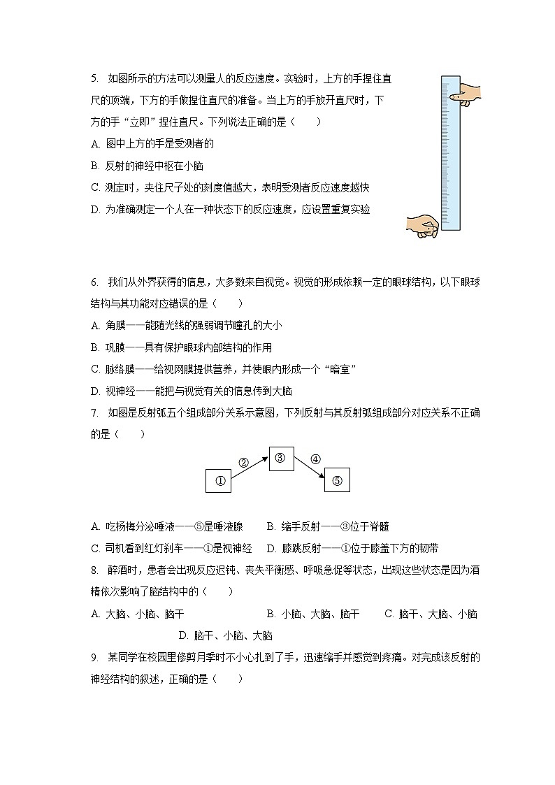 2022-2023学年山东省烟台市龙口市七年级（下）期末生物试卷（五四学制）（含解析）02