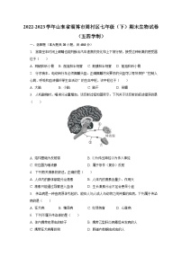 2022-2023学年山东省淄博市周村区七年级（下）期末生物试卷（五四学制）（含解析）