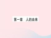 2023七年级生物下册第四单元生物圈中的人第一章人的由来重点题型突破作业课件新版新人教版