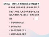 2023七年级生物下册第四单元生物圈中的人第七章人类活动对生物圈的影响第一节分析人类活动对生态环境的影响作业课件新版新人教版