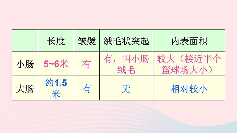 2023七年级生物下册第四单元生物圈中的人第二章人体的营养第二节消化和吸收第二课时营养物质的吸收上课课件新版新人教版05