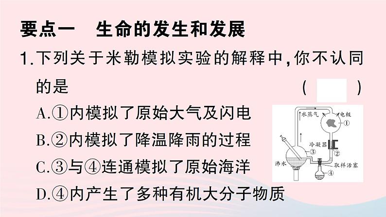 2023八年级生物下册期末复习一生命的演化作业课件新版北师大版第2页