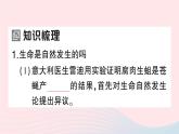 2023八年级生物下册第7单元生命的演化第21章生命的发生和发展第1节生命的起源作业课件新版北师大版