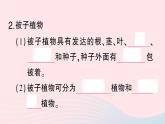 2023八年级生物下册第7单元生命的演化第22章物种的多样性第3节植物的主要类群第2课时种子植物作业课件新版北师大版