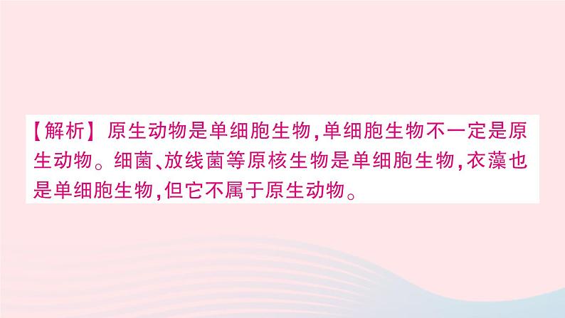 2023八年级生物下册第7单元生命的演化第22章物种的多样性综合训练作业课件新版北师大版第7页