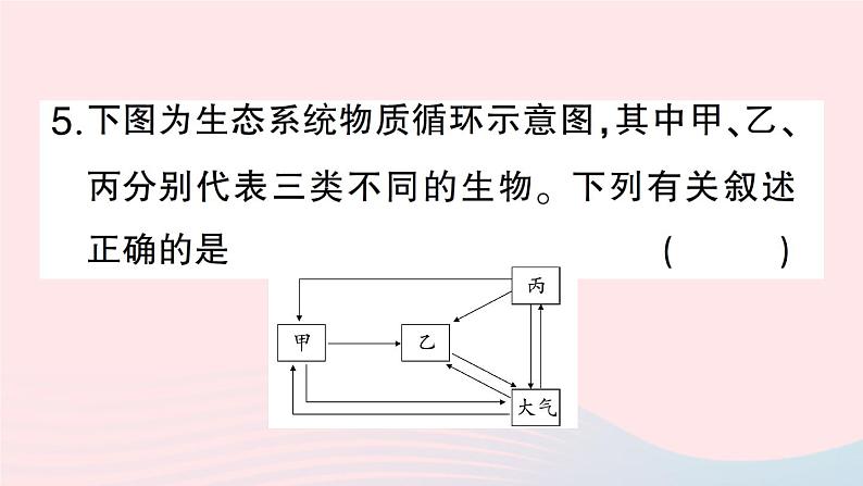 2023八年级生物下册期末复习二生物与环境作业课件新版北师大版第7页