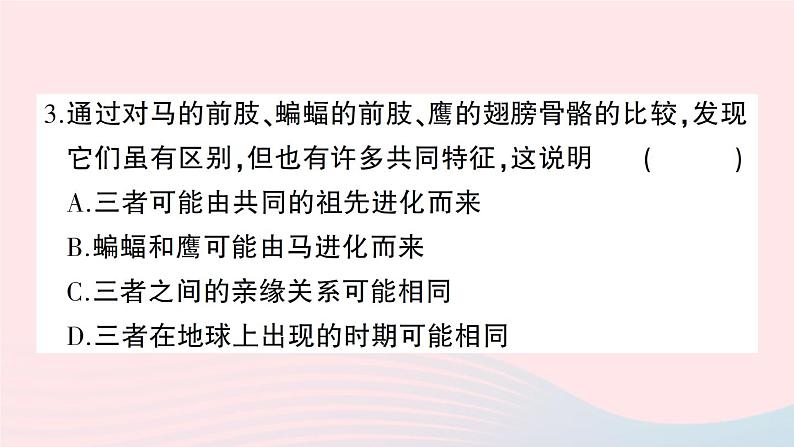 2023八年级生物下学期期中检测卷第7单元第2122章作业课件新版北师大版第4页