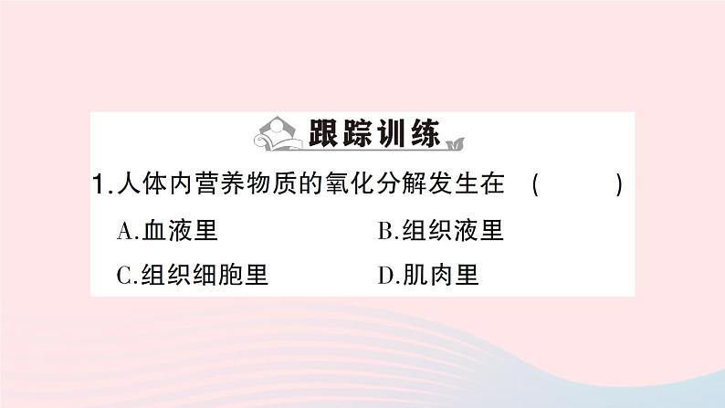 2023七年级生物下册期末复习专题三人体的能量供应作业课件新版北师大版05