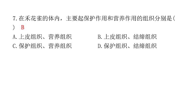 中考生物复习初中学业水平考试仿真试卷(一)课件第7页