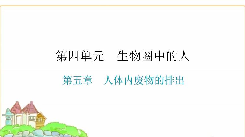 中考生物复习第四单元生物圈中的人第五章人体内废物的排出课件第1页