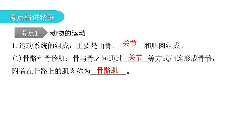 中考生物复习第五单元生物圈中的其他生物第二章动物的运动和行为第三章动物在生物圈中的作用课件07