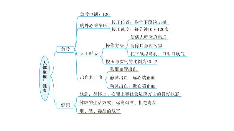 中考生物复习专题六人体生理与健康课件08