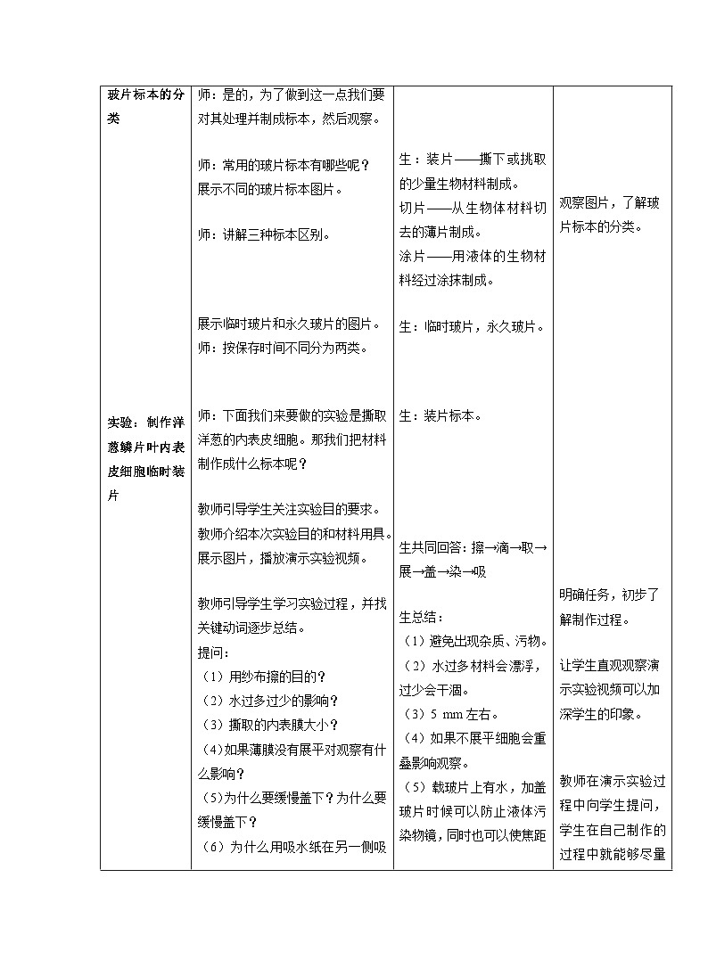 2.1.2植物细胞 教案 人教版生物七年级上册第2页