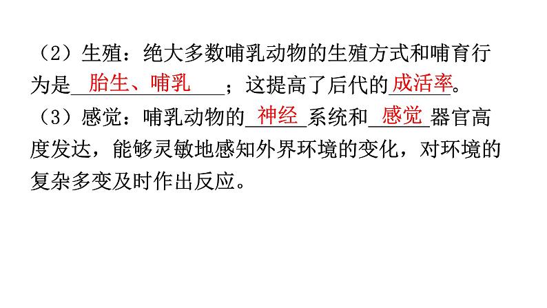 人教版八年级生物上册第五单元第一章第七节哺乳动物教学课件第6页