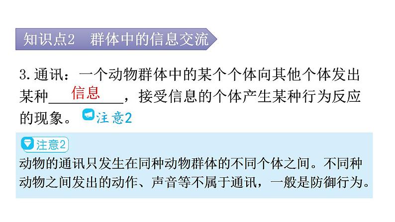 人教版八年级生物上册第五单元第二章第三节社会行为教学课件第7页