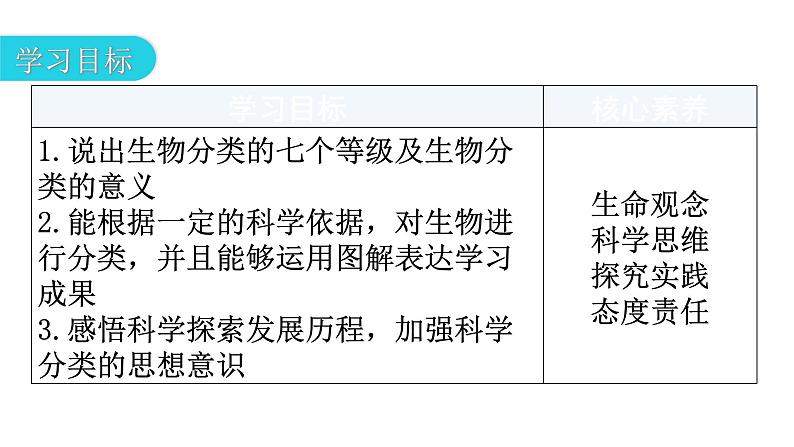 人教版八年级生物上册第六单元第一章第二节从种到界教学课件03