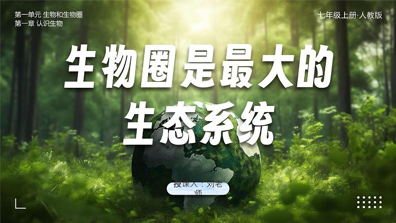 【核心素养目标】1.2.3《生物圈是最大的生态系统》课件01