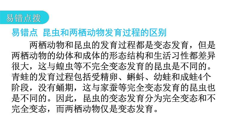 人教版八年级生物下册第七单元第一章第三节两栖动物的生殖和发育教学课件08