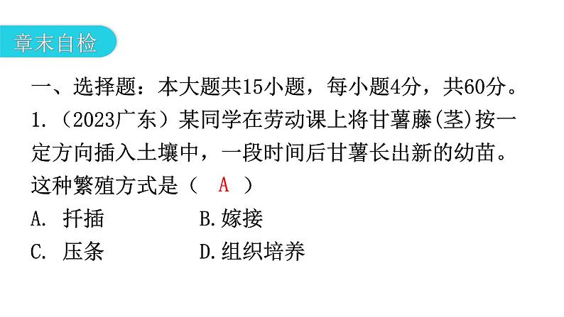 人教版八年级生物下册第七单元第一章章末总结教学课件06